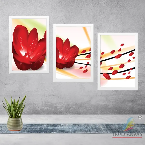 White__Abstract_Hd_Print_Painting_Set_Of_3_With_Frame_|_For_Home,_Living_Room_Gallery_&_Office,_White,_Size_-_13.50_X_19.50_Inch,_Sf236
