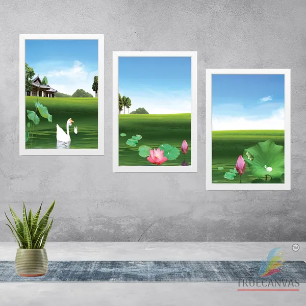 White__Abstract_Hd_Print_Painting_Set_Of_3_With_Frame_|_For_Home,_Living_Room_Gallery_&_Office,_White,_Size_-_13.50_X_19.50_Inch,_Sf242