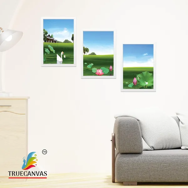 White__Abstract_Hd_Print_Painting_Set_Of_3_With_Frame_|_For_Home,_Living_Room_Gallery_&_Office,_White,_Size_-_13.50_X_19.50_Inch,_Sf242