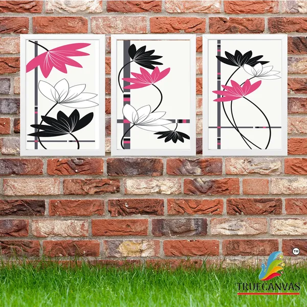 White__Abstract_Hd_Print_Painting_Set_Of_3_With_Frame_|_For_Home,_Living_Room_Gallery_&_Office,_White,_Size_-_13.50_X_19.50_Inch,_Sf246