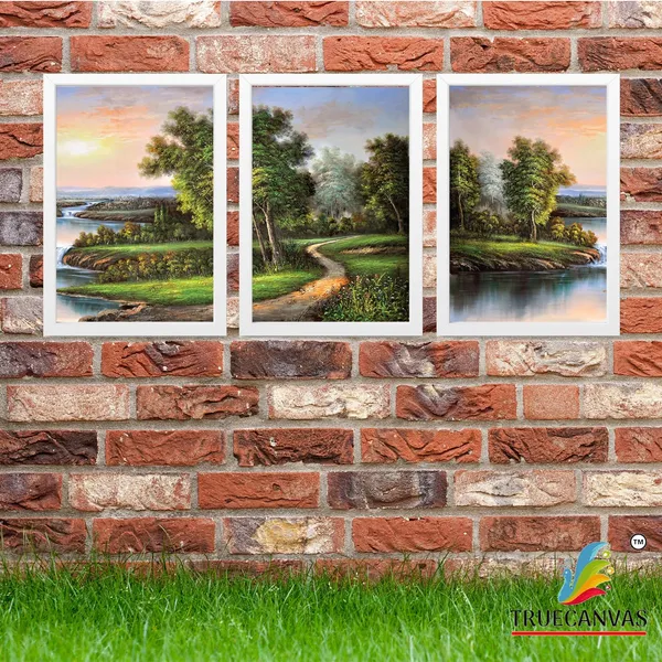White__Abstract_Hd_Print_Painting_Set_Of_3_With_Frame_|_For_Home,_Living_Room_Gallery_&_Office,_White,_Size_-_13.50_X_19.50_Inch,_Sf249