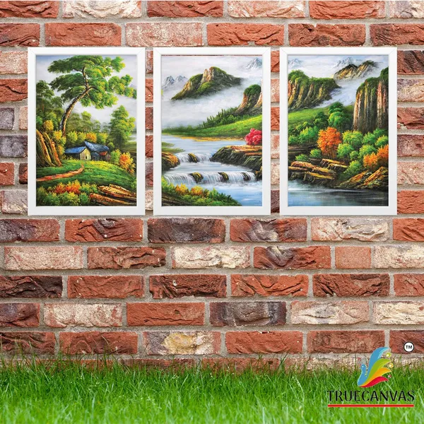 White__Abstract_Hd_Print_Painting_Set_Of_3_With_Frame_|_For_Home,_Living_Room_Gallery_&_Office,_White,_Size_-_13.50_X_19.50_Inch,_Sf252