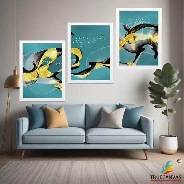 White__Abstract_Hd_Print_Painting_Set_Of_3_With_Frame_|_For_Home,_Living_Room_Gallery_&_Office,_White_Frame,_Size_-_13.50_X_19.50_Inch,_Sf255