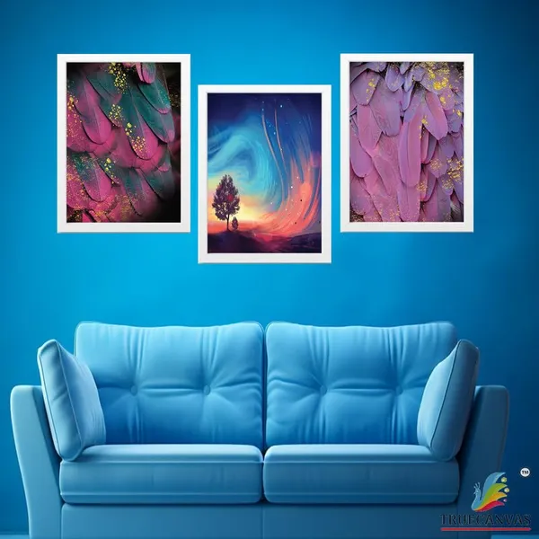 White__Abstract_Hd_Print_Painting_Set_Of_3_With_Frame_|_For_Home,_Living_Room_Gallery_&_Office,_White_Frame,_Size_-_13.50_X_19.50_Inch,_Sf256