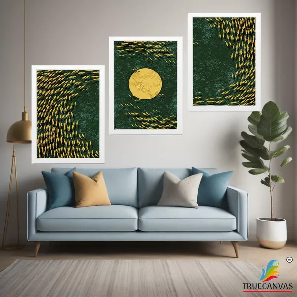 White__Abstract_Hd_Print_Painting_Set_Of_3_With_Frame_|_For_Home,_Living_Room_Gallery_&_Office,_White_Frame,_Size_-_13.50_X_19.50_Inch,_Sf258