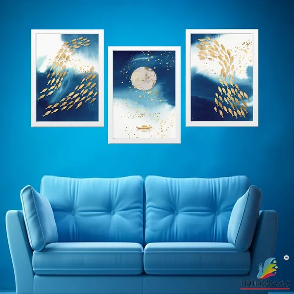 White__Abstract_Hd_Print_Painting_Set_Of_3_With_Frame_|_For_Home,_Living_Room_Gallery_&_Office,_White_Frame,_Size_-_13.50_X_19.50_Inch,_Sf259