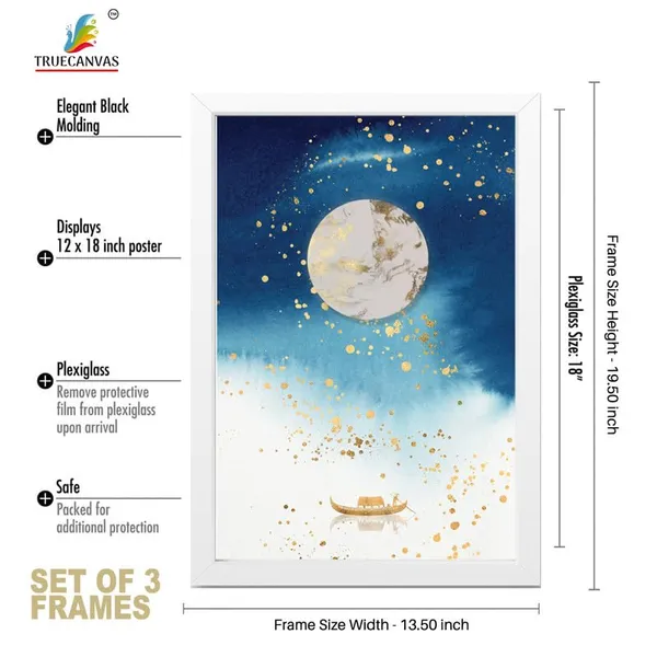 White__Abstract_Hd_Print_Painting_Set_Of_3_With_Frame_|_For_Home,_Living_Room_Gallery_&_Office,_White_Frame,_Size_-_13.50_X_19.50_Inch,_Sf259