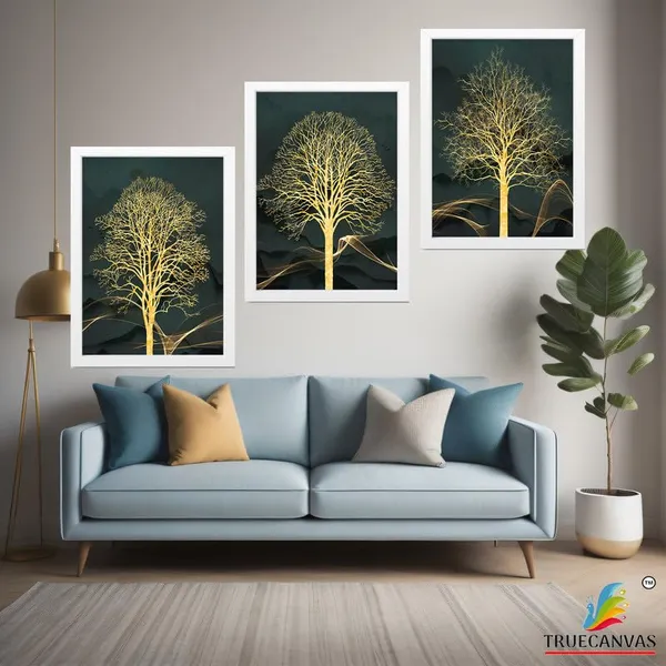 White__Abstract_Hd_Print_Painting_Set_Of_3_With_Frame_|_For_Home,_Living_Room_Gallery_&_Office,_White_Frame,_Size_-_13.50_X_19.50_Inch,_Sf264