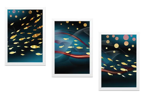 White__Abstract_Hd_Print_Painting_Set_Of_3_With_Frame_|_For_Home,_Living_Room_Gallery_&_Office,_White_Frame,_Size_-_13.50_X_19.50_Inch,_Sf267
