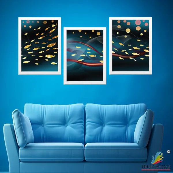 White__Abstract_Hd_Print_Painting_Set_Of_3_With_Frame_|_For_Home,_Living_Room_Gallery_&_Office,_White_Frame,_Size_-_13.50_X_19.50_Inch,_Sf267