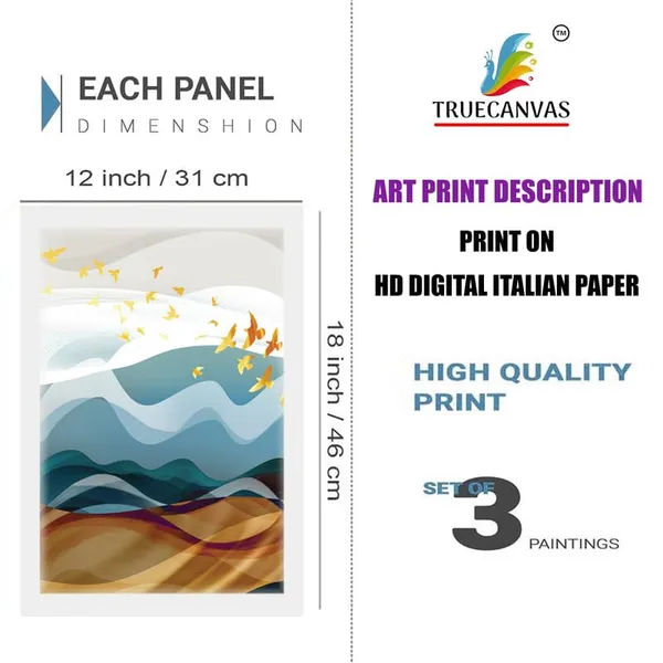 White__Abstract_Hd_Print_Painting_Set_Of_3_With_Frame_|_For_Home,_Living_Room_Gallery_&_Office,_White_Frame,_Size_-_13.50_X_19.50_Inch,_Sf268