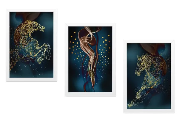 White__Abstract_Hd_Print_Painting_Set_Of_3_With_Frame_|_For_Home,_Living_Room_Gallery_&_Office,_White_Frame,_Size_-_13.50_X_19.50_Inch,_Sf270