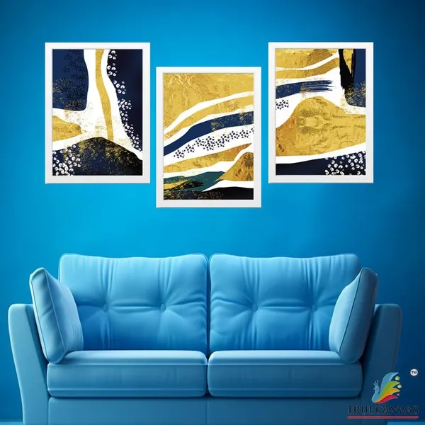 White__Abstract_Hd_Print_Painting_Set_Of_3_With_Frame_|_For_Home,_Living_Room_Gallery_&_Office,_White_Frame,_Size_-_13.50_X_19.50_Inch,_Sf271