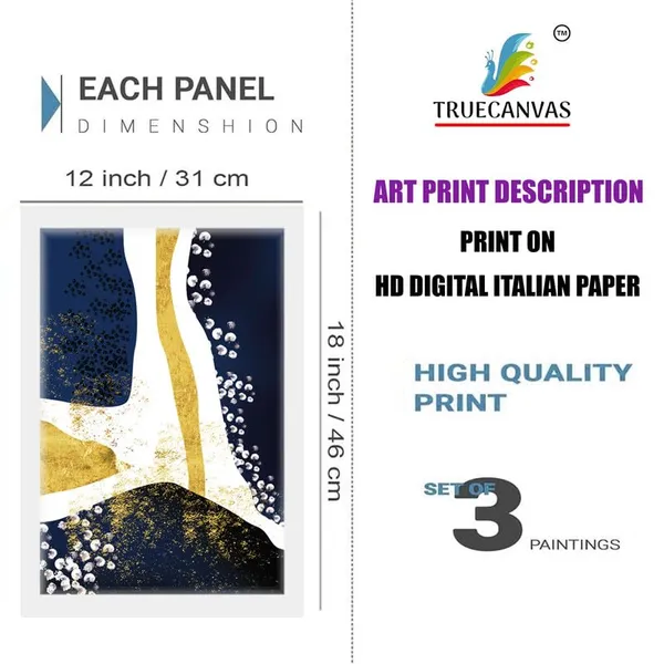 White__Abstract_Hd_Print_Painting_Set_Of_3_With_Frame_|_For_Home,_Living_Room_Gallery_&_Office,_White_Frame,_Size_-_13.50_X_19.50_Inch,_Sf271