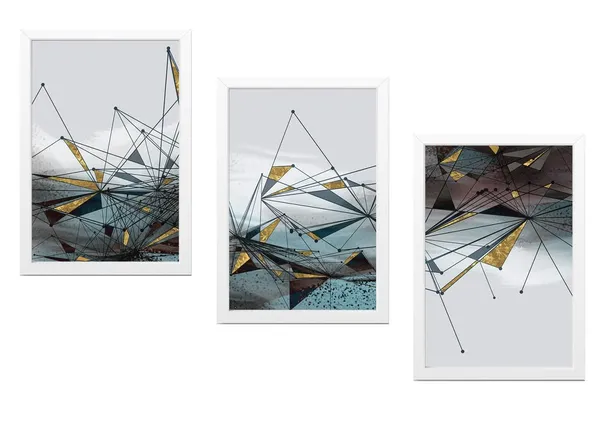 White__Abstract_Hd_Print_Painting_Set_Of_3_With_Frame_|_For_Home,_Living_Room_Gallery_&_Office,_White_Frame,_Size_-_13.50_X_19.50_Inch,_Sf274