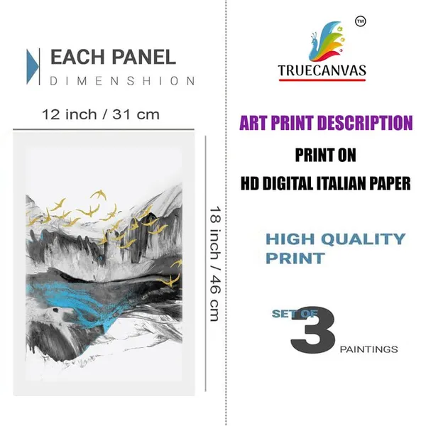 White__Abstract_Hd_Print_Painting_Set_Of_3_With_Frame_|_For_Home,_Living_Room_Gallery_&_Office,_White_Frame,_Size_-_13.50_X_19.50_Inch,_Sf276