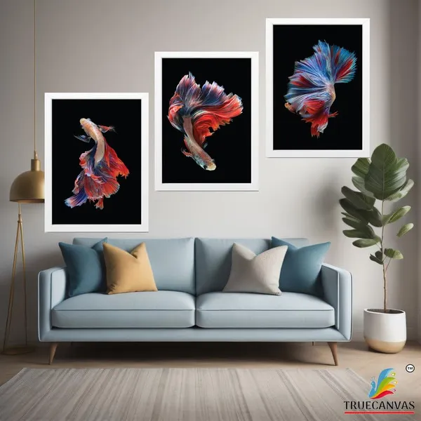 White__Abstract_Hd_Print_Painting_Set_Of_3_With_Frame_|_For_Home,_Living_Room_Gallery_&_Office,_White_Frame,_Size_-_13.50_X_19.50_Inch,_Sf277