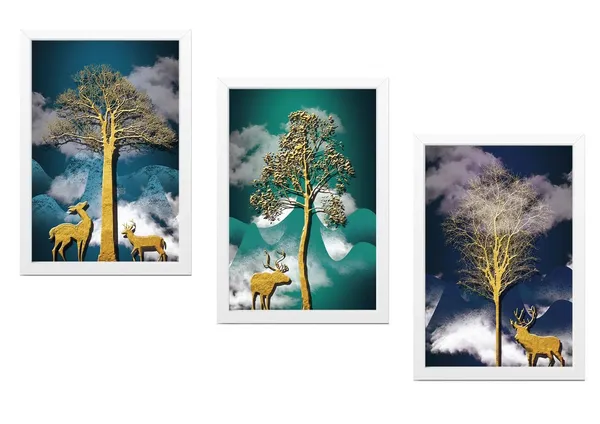 White__Abstract_Hd_Print_Painting_Set_Of_3_With_Frame_|_For_Home,_Living_Room_Gallery_&_Office,_White_Frame,_Size_-_13.50_X_19.50_Inch,_Sf280