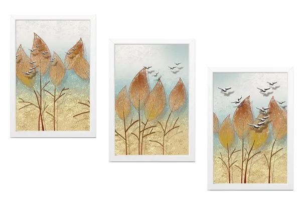 White__Abstract_Hd_Print_Painting_Set_Of_3_With_Frame_|_For_Home,_Living_Room_Gallery_&_Office,_White_Frame,_Size_-_13.50_X_19.50_Inch,_Sf283