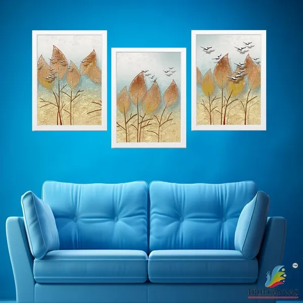 White__Abstract_Hd_Print_Painting_Set_Of_3_With_Frame_|_For_Home,_Living_Room_Gallery_&_Office,_White_Frame,_Size_-_13.50_X_19.50_Inch,_Sf283