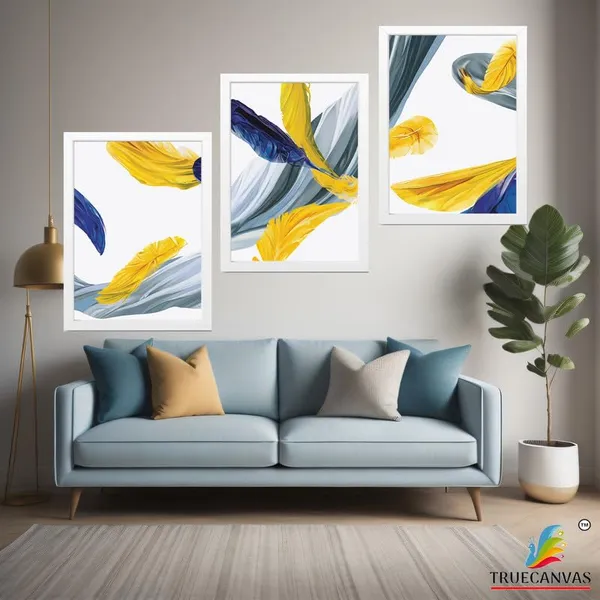 White__Abstract_Hd_Print_Painting_Set_Of_3_With_Frame_|_For_Home,_Living_Room_Gallery_&_Office,_White_Frame,_Size_-_13.50_X_19.50_Inch,_Sf284