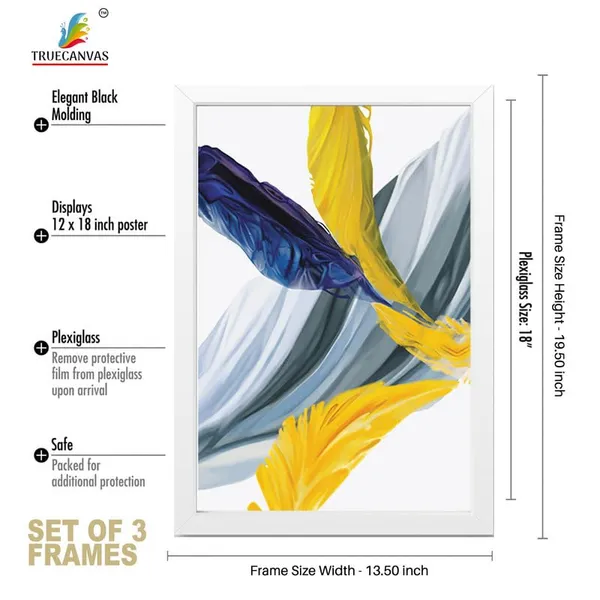 White__Abstract_Hd_Print_Painting_Set_Of_3_With_Frame_|_For_Home,_Living_Room_Gallery_&_Office,_White_Frame,_Size_-_13.50_X_19.50_Inch,_Sf284