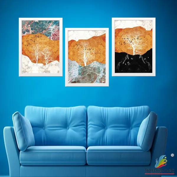 White__Abstract_Hd_Print_Painting_Set_Of_3_With_Frame_|_For_Home,_Living_Room_Gallery_&_Office,_White_Frame,_Size_-_13.50_X_19.50_Inch,_Sf285