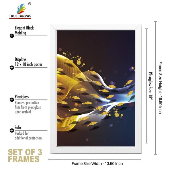 White__Abstract_Hd_Print_Painting_Set_Of_3_With_Frame_|_For_Home,_Living_Room_Gallery_&_Office,_White_Frame,_Size_-_13.50_X_19.50_Inch,_Sf291