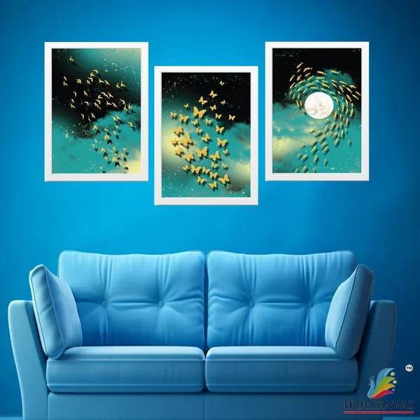 White__Abstract_Hd_Print_Painting_Set_Of_3_With_Frame_|_For_Home,_Living_Room_Gallery_&_Office,_White_Frame,_Size_-_13.50_X_19.50_Inch,_Sf293