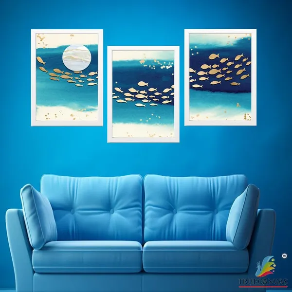 White__Abstract_Hd_Print_Painting_Set_Of_3_With_Frame_|_For_Home,_Living_Room_Gallery_&_Office,_White_Frame,_Size_-_13.50_X_19.50_Inch,_Sf294