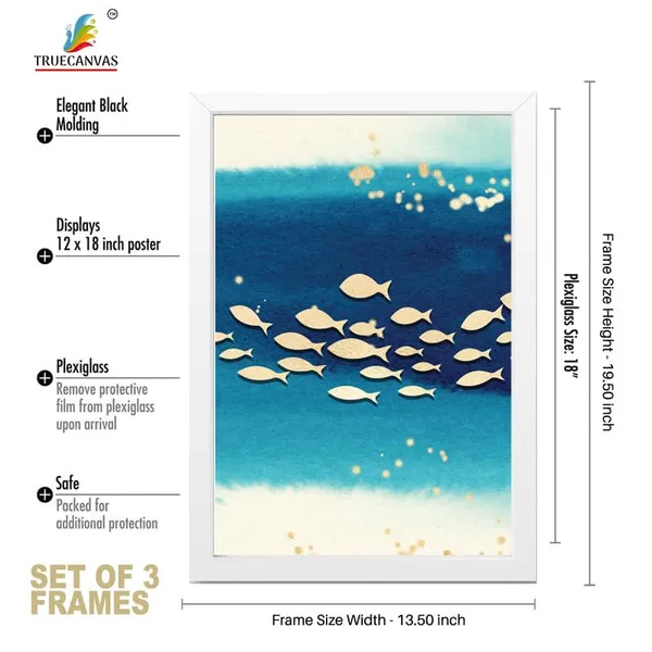 White__Abstract_Hd_Print_Painting_Set_Of_3_With_Frame_|_For_Home,_Living_Room_Gallery_&_Office,_White_Frame,_Size_-_13.50_X_19.50_Inch,_Sf294