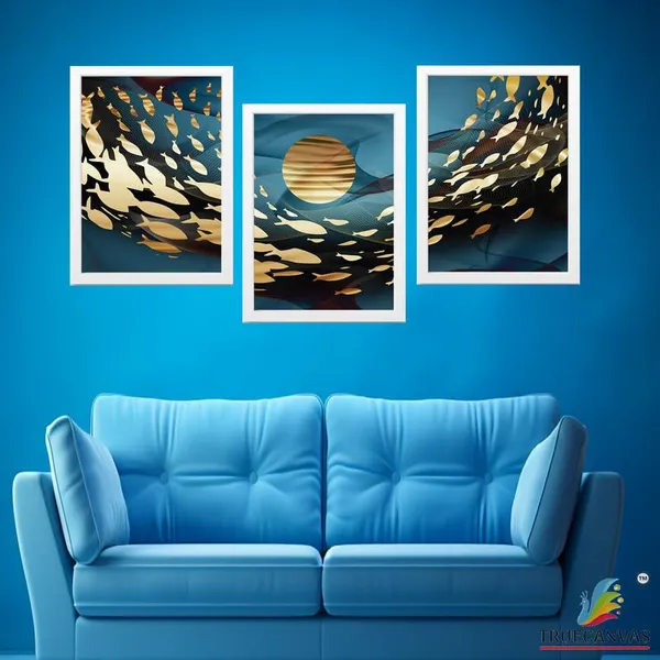 White__Abstract_Hd_Print_Painting_Set_Of_3_With_Frame_|_For_Home,_Living_Room_Gallery_&_Office,_White_Frame,_Size_-_13.50_X_19.50_Inch,_Sf296