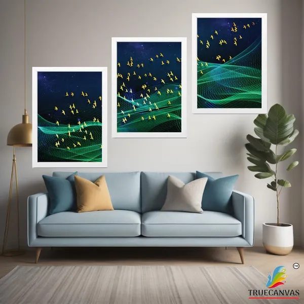 White__Abstract_Hd_Print_Painting_Set_Of_3_With_Frame_|_For_Home,_Living_Room_Gallery_&_Office,_White_Frame,_Size_-_13.50_X_19.50_Inch,_Sf297