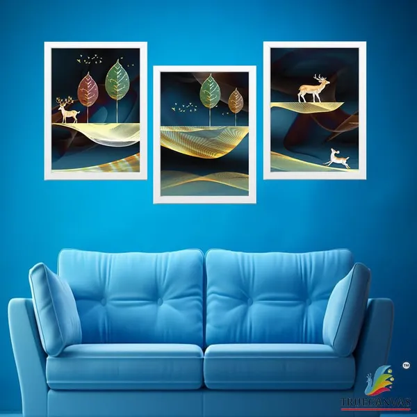 White__Abstract_Hd_Print_Painting_Set_Of_3_With_Frame_|_For_Home,_Living_Room_Gallery_&_Office,_White_Frame,_Size_-_13.50_X_19.50_Inch,_Sf298