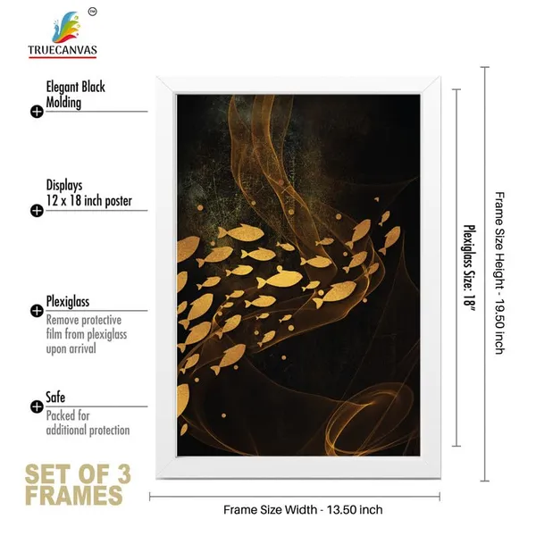 White__Abstract_Hd_Print_Painting_Set_Of_3_With_Frame_|_For_Home,_Living_Room_Gallery_&_Office,_White_Frame,_Size_-_13.50_X_19.50_Inch,_Sf300