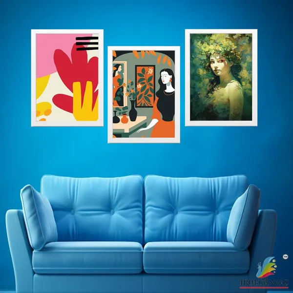 White__Abstract_Hd_Print_Painting_Set_Of_3_With_Frame_|_For_Home,_Living_Room_Gallery_&_Office,_White_Frame,_Size_-_13.50_X_19.50_Inch,_Sf306