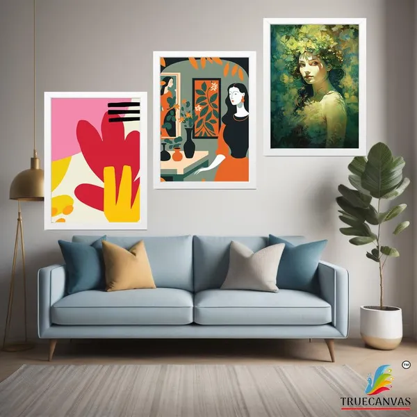 White__Abstract_Hd_Print_Painting_Set_Of_3_With_Frame_|_For_Home,_Living_Room_Gallery_&_Office,_White_Frame,_Size_-_13.50_X_19.50_Inch,_Sf306
