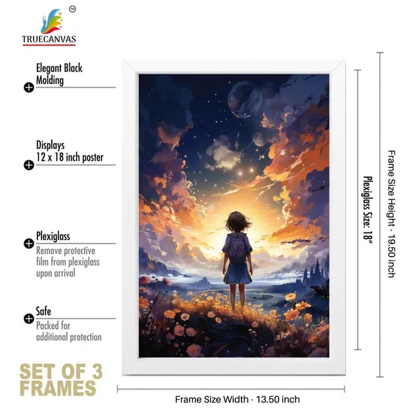 White__Abstract_Hd_Print_Painting_Set_Of_3_With_Frame_|_For_Home,_Living_Room_Gallery_&_Office,_White_Frame,_Size_-_13.50_X_19.50_Inch,_Sf308