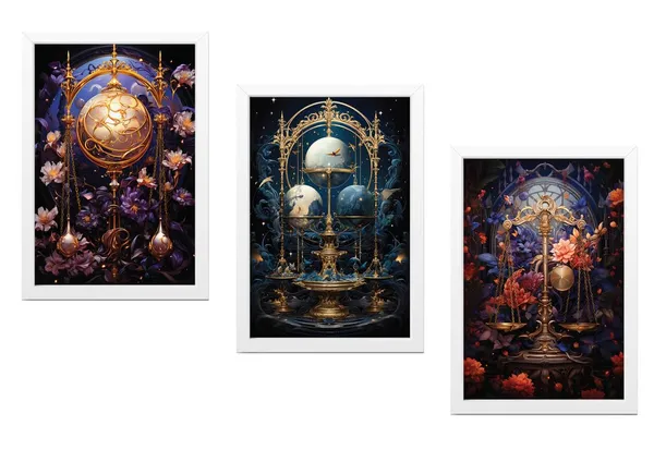 White__Abstract_Hd_Print_Painting_Set_Of_3_With_Frame_|_For_Home,_Living_Room_Gallery_&_Office,_White_Frame,_Size_-_13.50_X_19.50_Inch,_Sf310