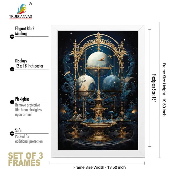White__Abstract_Hd_Print_Painting_Set_Of_3_With_Frame_|_For_Home,_Living_Room_Gallery_&_Office,_White_Frame,_Size_-_13.50_X_19.50_Inch,_Sf310