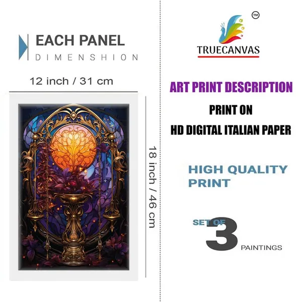 White__Abstract_Hd_Print_Painting_Set_Of_3_With_Frame_|_For_Home,_Living_Room_Gallery_&_Office,_White_Frame,_Size_-_13.50_X_19.50_Inch,_Sf311