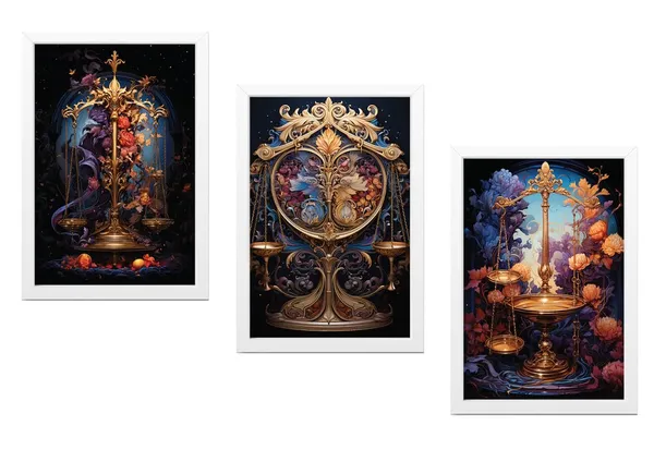 White__Abstract_Hd_Print_Painting_Set_Of_3_With_Frame_|_For_Home,_Living_Room_Gallery_&_Office,_White_Frame,_Size_-_13.50_X_19.50_Inch,_Sf312