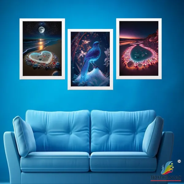 White__Abstract_Hd_Print_Painting_Set_Of_3_With_Frame_|_For_Home,_Living_Room_Gallery_&_Office,_White_Frame,_Size_-_13.50_X_19.50_Inch,_Sf313