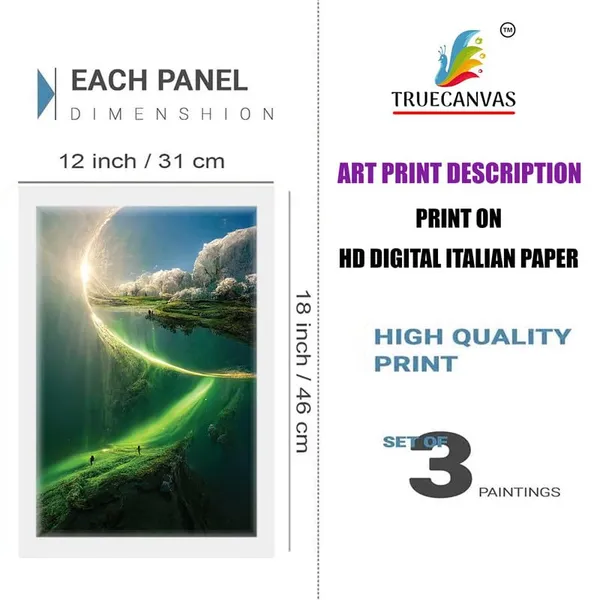 White__Abstract_Hd_Print_Painting_Set_Of_3_With_Frame_|_For_Home,_Living_Room_Gallery_&_Office,_White_Frame,_Size_-_13.50_X_19.50_Inch,_Sf318