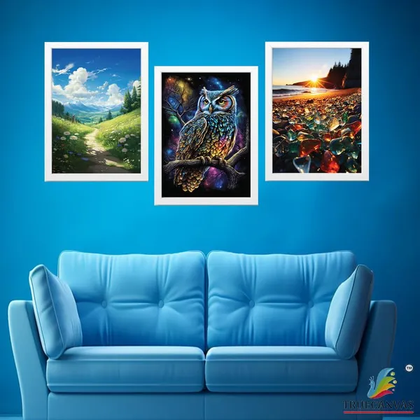 White__Abstract_Hd_Print_Painting_Set_Of_3_With_Frame_|_For_Home,_Living_Room_Gallery_&_Office,_White_Frame,_Size_-_13.50_X_19.50_Inch,_Sf320