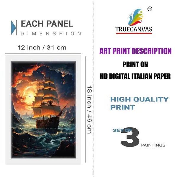 White__Abstract_Hd_Print_Painting_Set_Of_3_With_Frame_|_For_Home,_Living_Room_Gallery_&_Office,_White_Frame,_Size_-_13.50_X_19.50_Inch,_Sf322