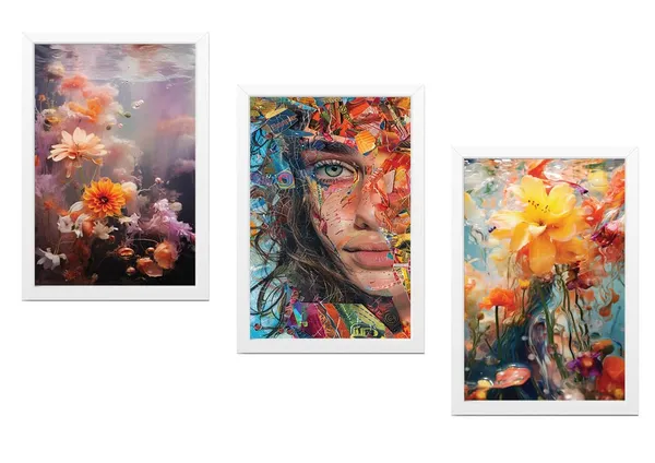 White__Abstract_Hd_Print_Painting_Set_Of_3_With_Frame_|_For_Home,_Living_Room_Gallery_&_Office,_White_Frame,_Size_-_13.50_X_19.50_Inch,_Sf326