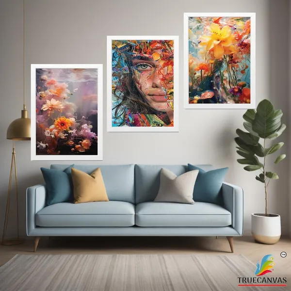 White__Abstract_Hd_Print_Painting_Set_Of_3_With_Frame_|_For_Home,_Living_Room_Gallery_&_Office,_White_Frame,_Size_-_13.50_X_19.50_Inch,_Sf326