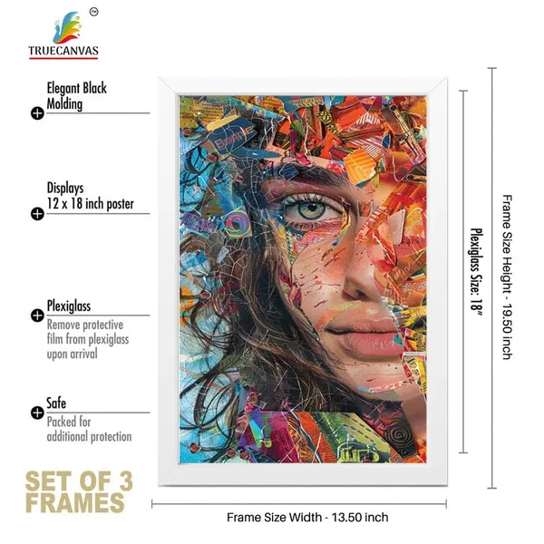 White__Abstract_Hd_Print_Painting_Set_Of_3_With_Frame_|_For_Home,_Living_Room_Gallery_&_Office,_White_Frame,_Size_-_13.50_X_19.50_Inch,_Sf326