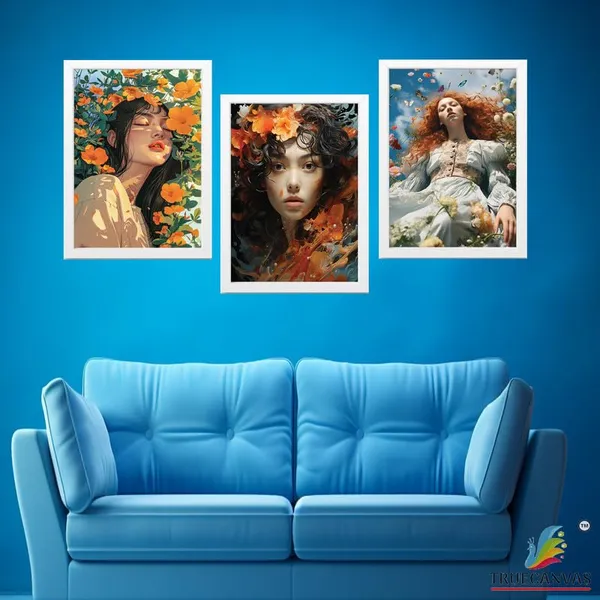 White__Abstract_Hd_Print_Painting_Set_Of_3_With_Frame_|_For_Home,_Living_Room_Gallery_&_Office,_White_Frame,_Size_-_13.50_X_19.50_Inch,_Sf329